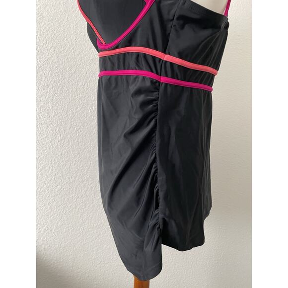 Cacique Swim Tankini Bikini Top Multicolor Color Block Swimwear - Picture 10 of 12